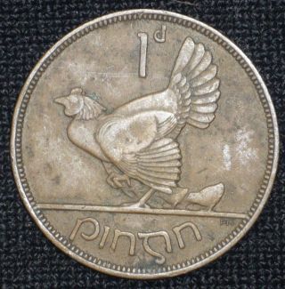 1937 Ireland 1 Penny Bronze photo