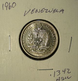 Silver Venezuela Un Bolivar Unc photo