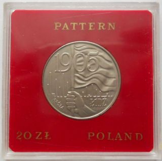 20 Zlotych 1980 Lodz 1904 - Proba (trial Coin) Unc Cuni Poland photo