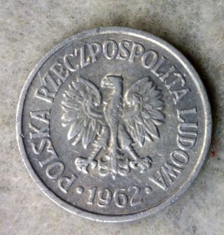 Poland 10 Groszy 1962 Aluminum Polish Coin (cyber 75) photo