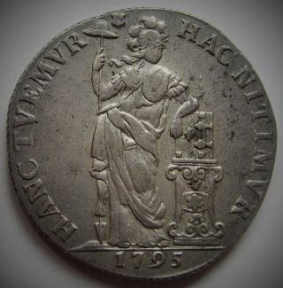 Netherlands Batavian Republic 3 Gulden 1795 Delm.  1150 photo
