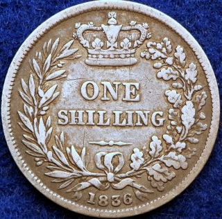 1836 Km - 734.  4 Great Britain One Shilling photo