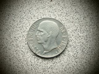 1942 C.  Italia (ww 2) 20 Centesimi Coin - Magnetic - Vittorio Emanuele Iii photo