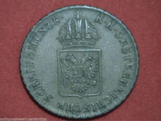 1816 A Austria Ein Kreuzer,  King Franz Ii,  Km 2113 Old World Coin L@@k photo