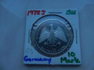 10 Marks Silver Coin 1972 Munchen Olympic Games photo