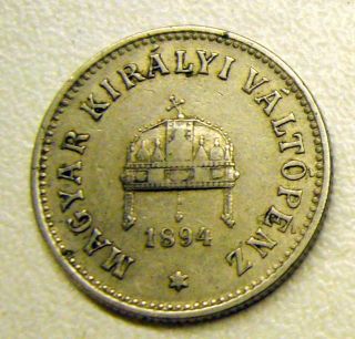 1894 Kb 10 Filler Hungary Coin photo