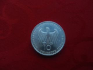 10 Deutsche Mark Sterlnig Silver 1991 200 Year Anniversay Of Brandenburg Tor photo