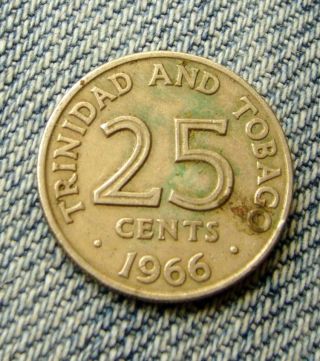 1966 Trinidad & Tobago 25 Cents, photo
