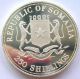 Somalia 1998 Winter Olympics 250 Shillings Colour Silver Coin,  Proof Africa photo 1