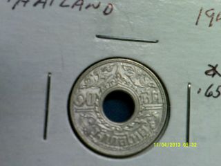 Thailand 10 Satang Silver.  650 1941 Y photo