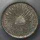 1848/7 - Mo Icg Ms 63 Mexico Cap & Rays Silver 1/2 Real State Coin Mexico photo 1