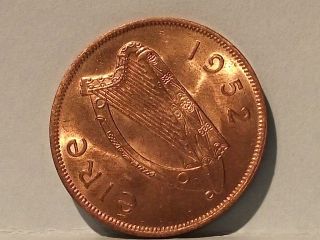 Ireland Coin 1952 Irish Penny Brilliant Uncirculated photo