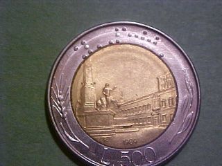 Coin Of The World 1984 Italy 500 Lira Km - 111 Unc photo