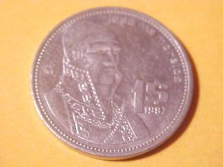 Coin Of The World 1987 Mexico One Peso Km - 496 photo