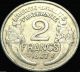 France - 1947 2 Franc Coin - Post Ww 2 - Fourth Republic Europe photo 1