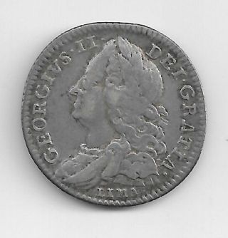 English Silver Sixpence 1746 Lima Real Spanish Treasure/silver photo