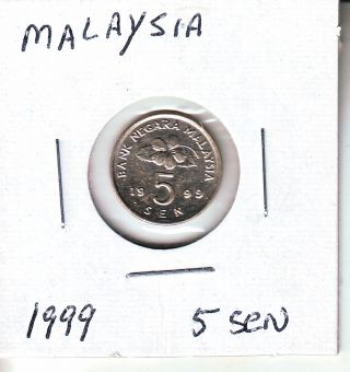 Malaysia 1999 - 5 Sen - 16mm - Uncirculated L12 photo