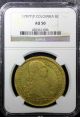 Colombia Charles Iv (1788 - 1808) Gold 1797 - Pjf 8 Escudos Ngc Au50 Km 62.  2 Coins: World photo 1
