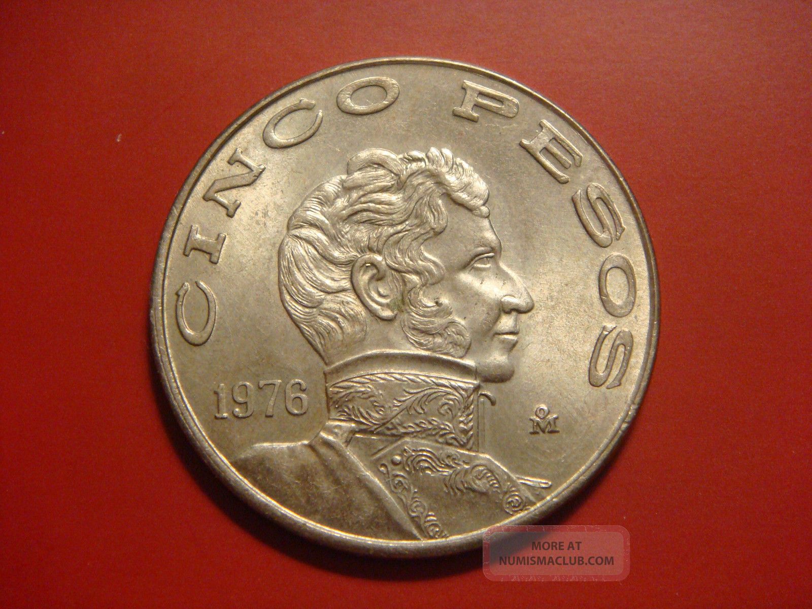 Mexico 5 Pesos 1976 Coin