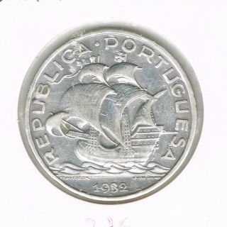 Portugal Silver Coin - 10 Escudos 1932 - Aunc Large Km 582 photo