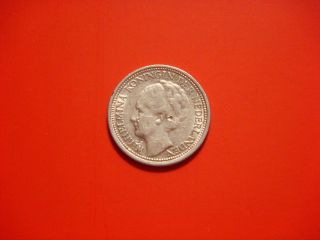 Netherlands 10 Cents,  1939 Silver Coin photo