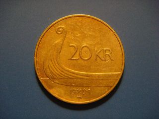 Norway 20 Kroner,  1994 Coin.  Harold V photo