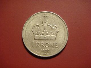 Norway 1 Krone,  1979 Coin photo