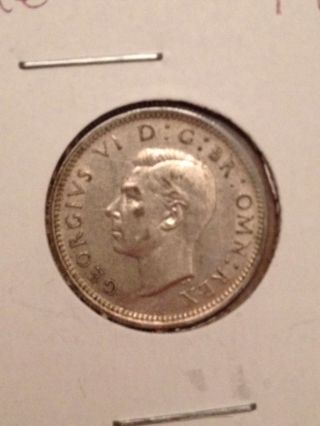 1943 Silver Sixpence Great Britain photo