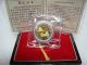 1996 Munich Int ' L.  Coin Show Medal Bimetallic 1/4 Gold 1/8 Silver China Panda China photo 1