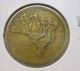 1945 Brazil One Cruzeiro Coin - Pictures Taken Through Plastic Of Slab;topo Map South America photo 2