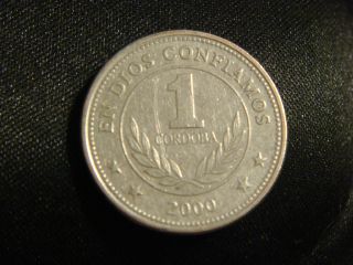 Nicaragua 1 One Un Cordoba,  2000 Coin photo