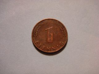 Germany - Federal Republic 1 Pfennig,  1950 D Coin photo