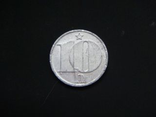 Czechoslovakia 10 Haleru,  1978 Coin photo