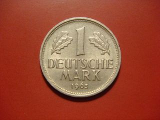 Germany - Federal Republic 1 Mark,  1963 F Coin photo
