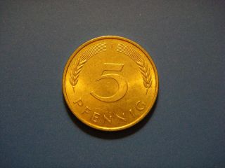 Germany - Federal Republic 5 Pfennig,  1993 J Coin photo