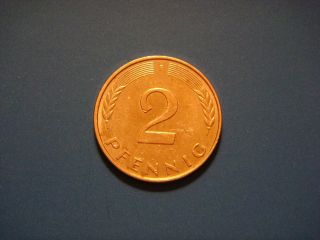 Germany - Federal Republic 2 Pfennig,  1996 F Coin photo