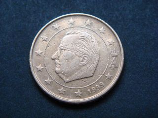 Belgium 50 Euro Cent,  1999 Coin.  Albert Ii photo