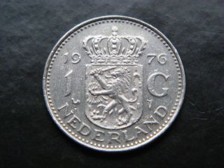 Netherlands 1 Gulden,  1976 Coin photo