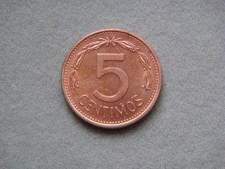 Venezuela 5 Centimos,  1977 Coin photo