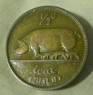 Ireland - Bronze Half Penny 1928 Km 2 photo