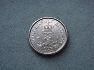 Netherlands Antilles 10 Cents,  1975 Coin photo