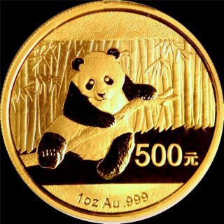2014 500y China Gold Panda 1 Oz photo