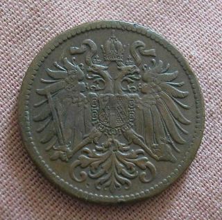Austria - Bronze 2 Heller 1912 - Km 2801 V.  F photo