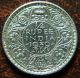 1939 - B Quarter 1/4 Rupee Silver Coin King George Vi British India Aunc (gvi 70) India photo 1