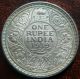 1919 - C One1 Rupee Silver Coin George V British India Unc Luster (gv Or4) India photo 1