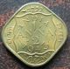 1943 - B Half 1/2 Anna Nickel Brass Coin George Vi Unc Luster - (gvi Nb7) India photo 1