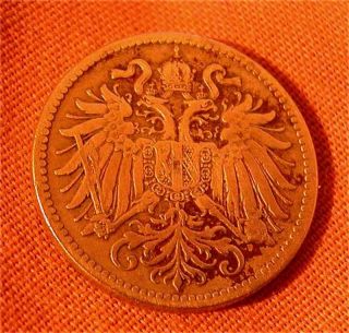 Austria - Copper Nickel 10 Heller 1915 - Km 2822 V.  F photo