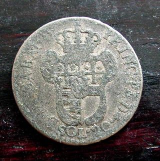 Italy - Sardinia - Vittorio Amadeo Iii Billon Coin 20 Soldi 1796 - 5 Grams C 58 photo