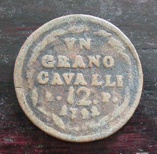 Naples& Sicily - Copper Grano 1792 - C 39 photo