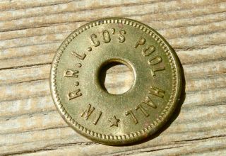 1900s Westwood California Ca.  (lassen Co. ) Red River Lumber Co.  Pool Hall Token photo